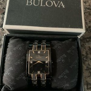Bulova watch black/gold